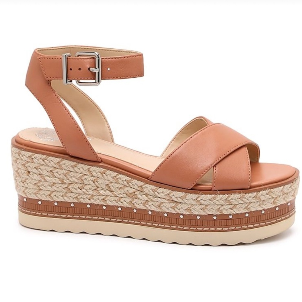 Vince Camuto Women's Tan Wedge Sandals